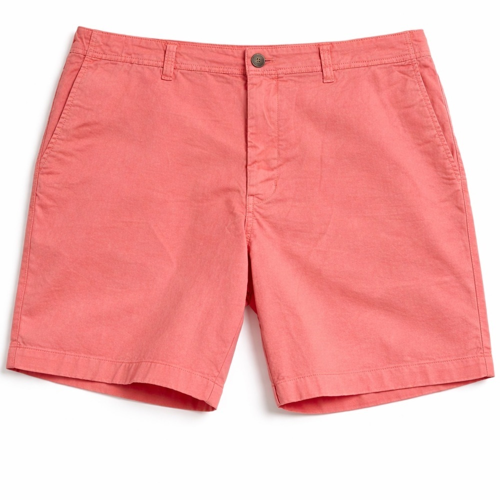 Vineyard Vines Coral Flat Front Shorts - Picture 3 of 5